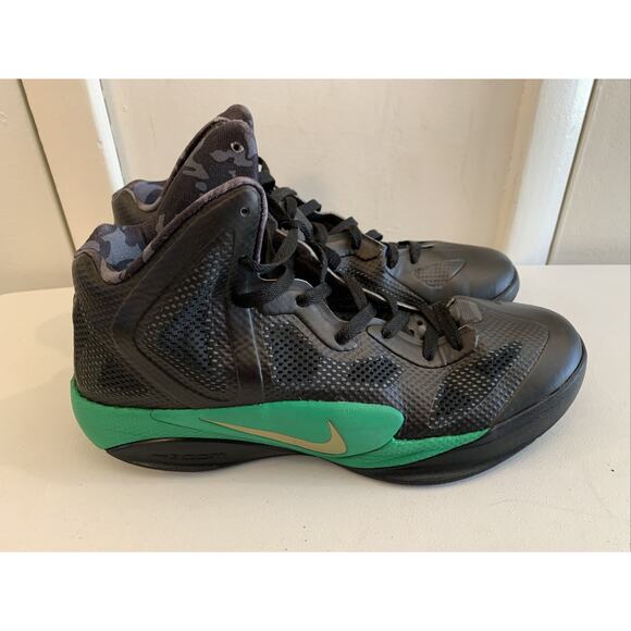 Nike Zoom HyperFuse 487424-001 PE Rondo Celtics Sz 11.5 Black/Clover Green - Picture 3 of 12